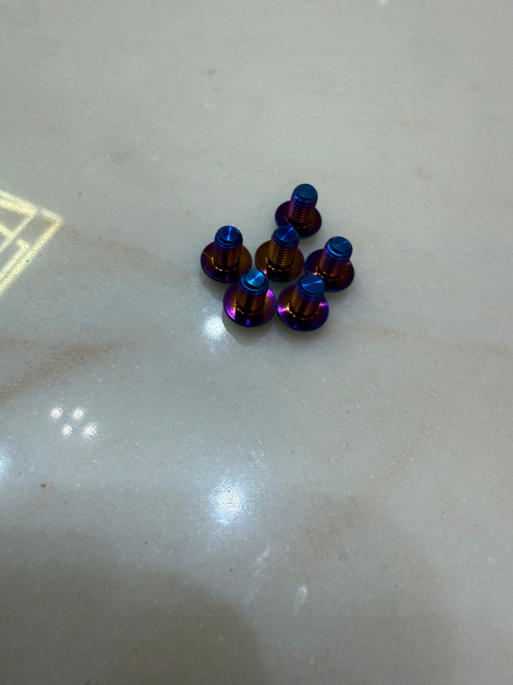 Titanium controller bolts