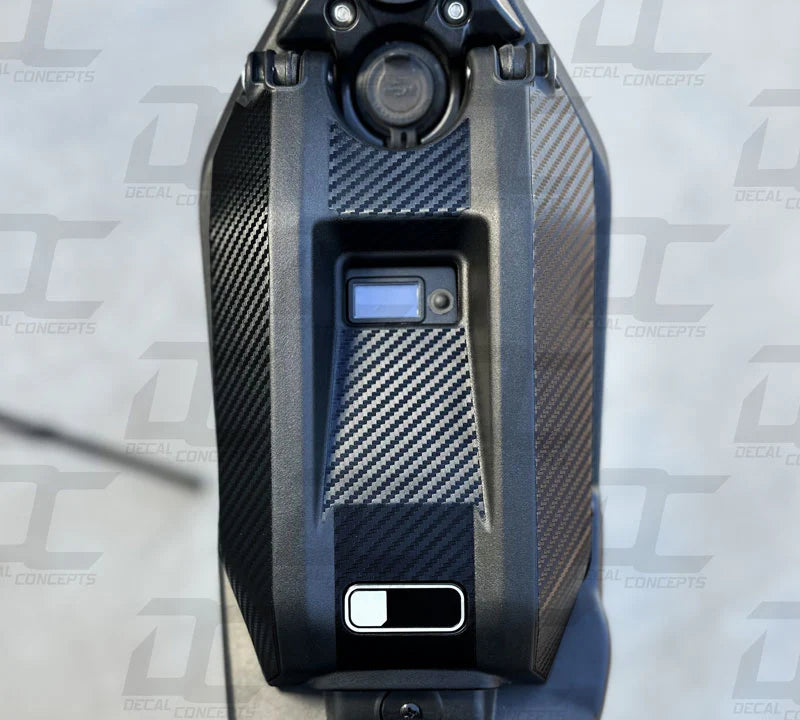 Carbon fiber surron battery cover